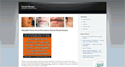 Desktop Screenshot of facialherpes.net